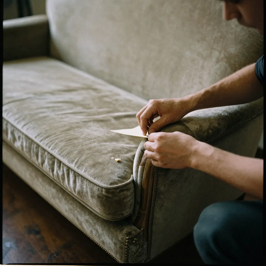 Furniture restoration workshop environment